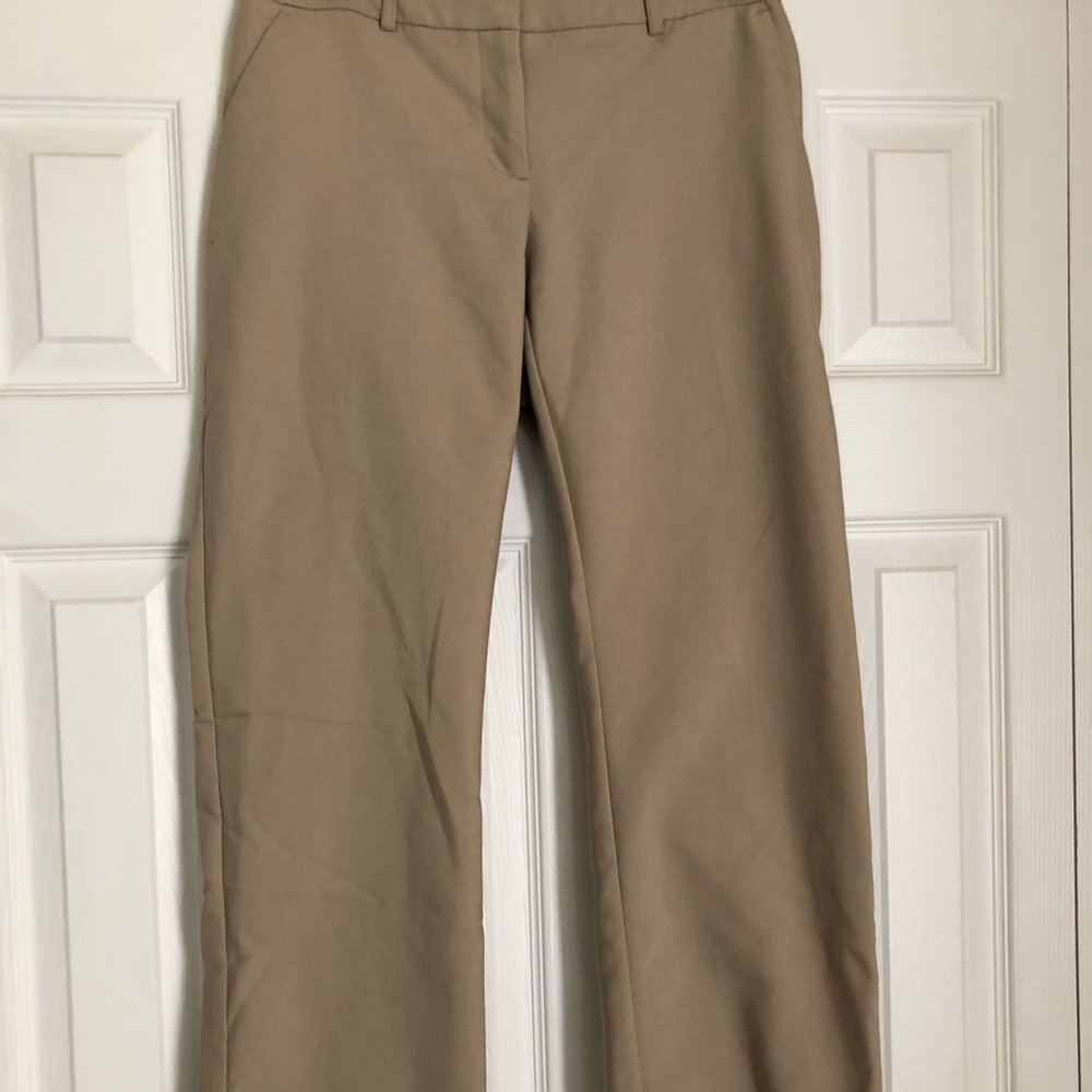 Khaki Bootcut Dress Pants
